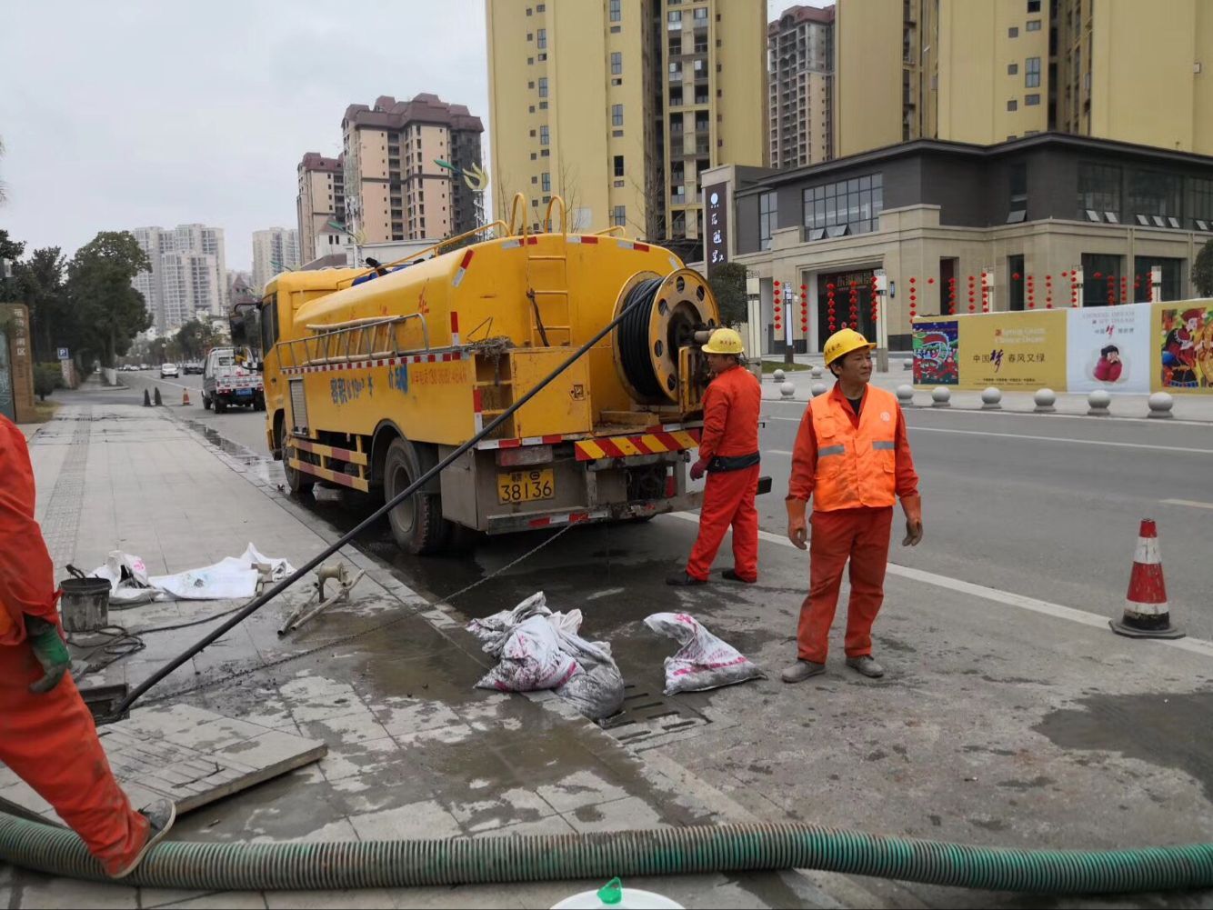 西安排污管道清淤-管道清洗